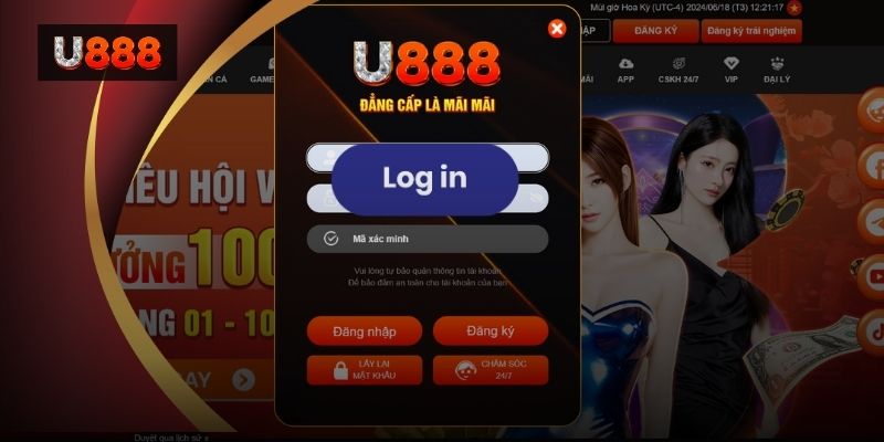 Hình 2: Cách đăng nhập U88 trên điện thoại